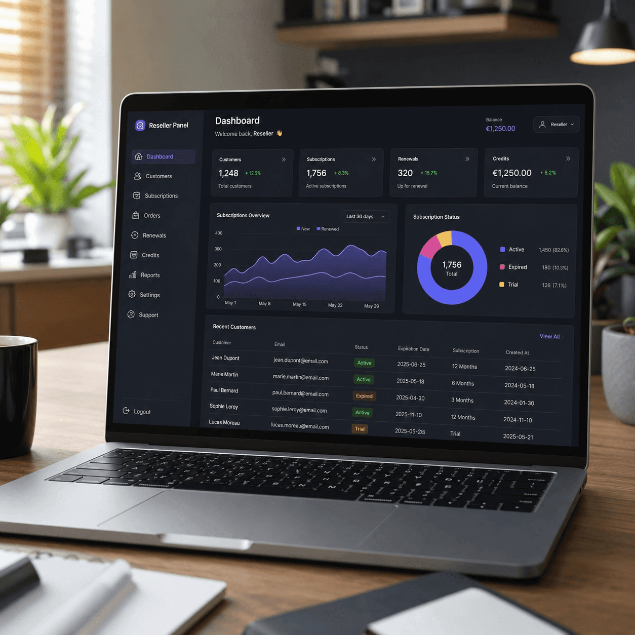 Devenir revendeur IPTV – panel de gestion et administration des abonnements clients